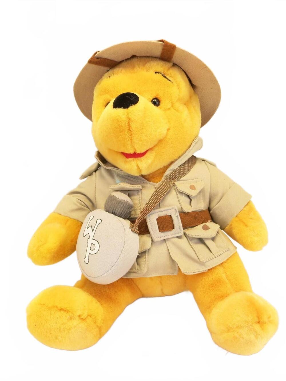 Vintage Winnie the Pooh Safari Disney Plush Bear 12"